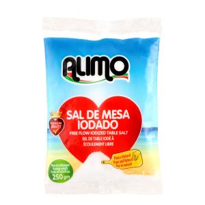 ALIMO EASY FLOW IODIZED TABLE SALT 250GM