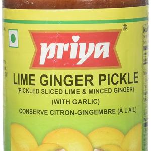 PRIYA LIME GINGER PICKLE WITH GARLIC 300G